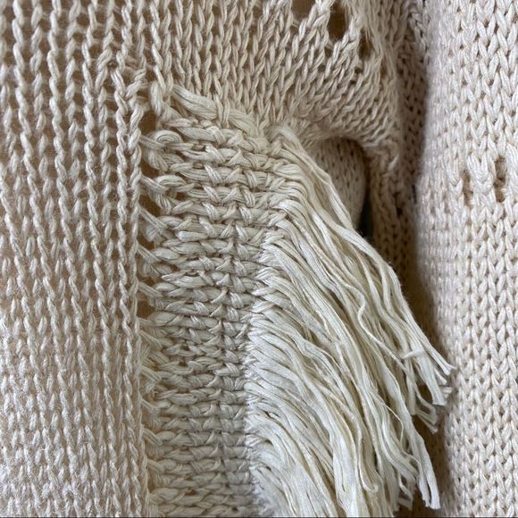 Ralph Lauren Pre Fall ‘15 Collection Ivory Italian Silk Fringe Tunic Sweater - Picture 15 of 16